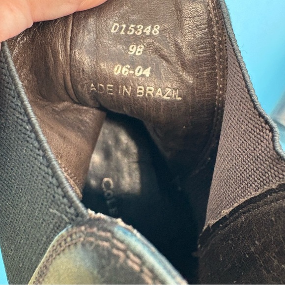 Cole Haan Women’s Dark Brown Leather Heeled Boots Size 9 D15348 - Picture 7 of 7